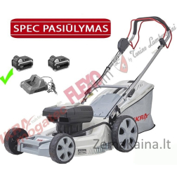 Akumuliatorinė savaeigė vejapjovė 40V 5Ah IKRA IAM 40-4625 S (Pilnas komplektas)