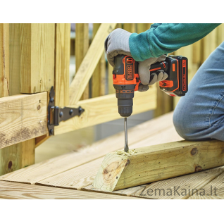 Akumuliatorinis suktuvas-gręžtuvas BLACK+DECKER BDCDD186 1x1.5Ah