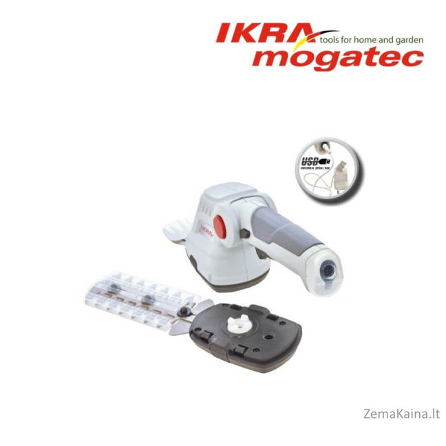 Akumuliatorinės žolės ir gyvatvorių žirklės 3,6V Ikra Mogatec IGBS 3.6 USB 3