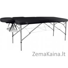 Aliumininis sulankstomas masažo stalas 2 dalių inSPORTline Tamati  - Black