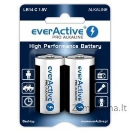 Alkaline batteries everActive Pro Alkaline LR14 C - blister card - 2 pieces