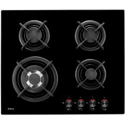 Amica PG6411SR viryklė Juoda Įmontuoti Dujinė 4 zone(s)
