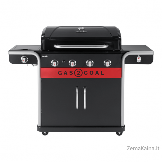 Anglinė-Dujinė keturių degiklių kepsninė Char-Broil Gas2Coal 4B