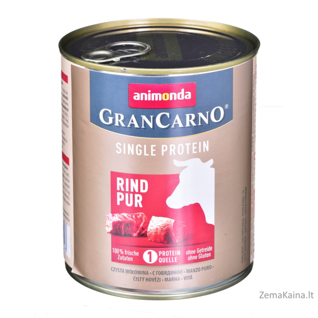 ANIMONDA GranCarno Single Protein skonis: jautiena - 800 g skardinės