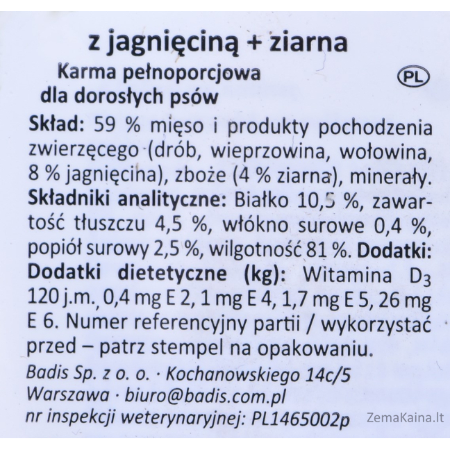 animonda Vom Feinsten Classic skonis: ėriena su visais grūdais 150 g 1