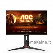 AOC 24G2SAE/BK kompiuterio monitorius 60,5 cm (23.8") 1920 x 1080 pikseliai „Full HD“ Juoda, Raudona