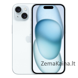 Apple iPhone 15 15,5 cm (6.1") Dviguba SIM jungtis iOS 17 5G C tipo USB 128 GB Mėlyna
