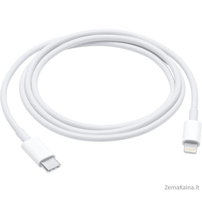 Apple MM0A3ZM/A „Lightning“ kabelis 1 m Balta