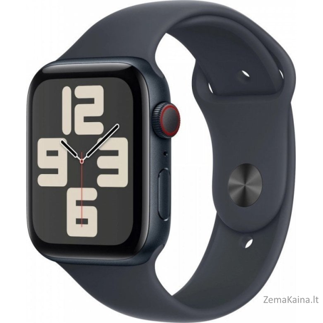 Apple Smartwatch Apple Watch SE OLED 44 mm Skaitmeninis 368 x 448 px Jutiklinis ekranas 4G Juodas Wi-Fi GPS