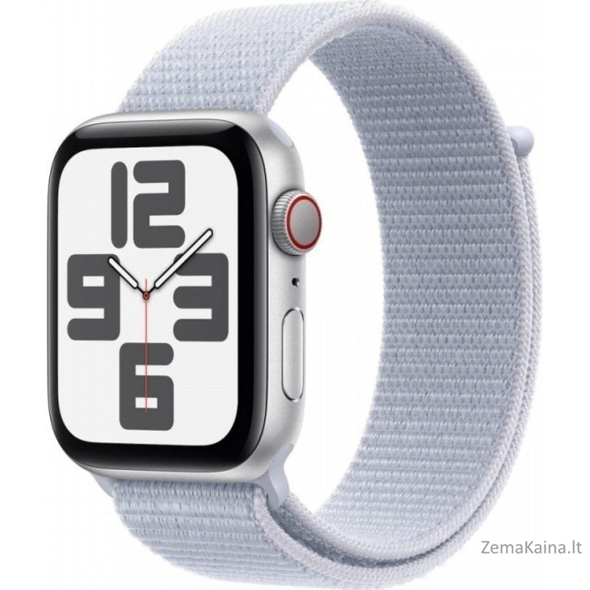 Apple Smartwatch Apple Watch SE OLED 44 mm Skaitmeninis 368 x 448 px Jutiklinis ekranas 4G Sidabrinis Wi-Fi GPS