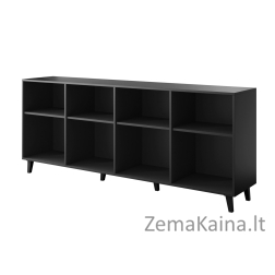 ASTI komoda 200x42x82 juoda matinė