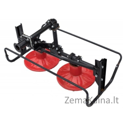 ASTOR BŪGNINĖ DVIGUBA ŠIENAPJOVĖ MOTOBLOKAMS / JUNGIMAS PER REDUKTORIŲ / 85 cm