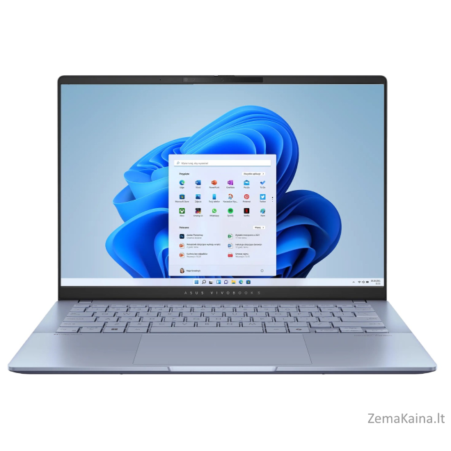 ASUS Vivobook S 14 S5406SA-PP067W Core Ultra 5 Processor 226V 14.0"3K 120Hz 400nits Glossy 16GB LPDDR5X SSD512 Intel Arc Graphics WLAN+BT Cam1080 75WHrs Win11 Mist Blue