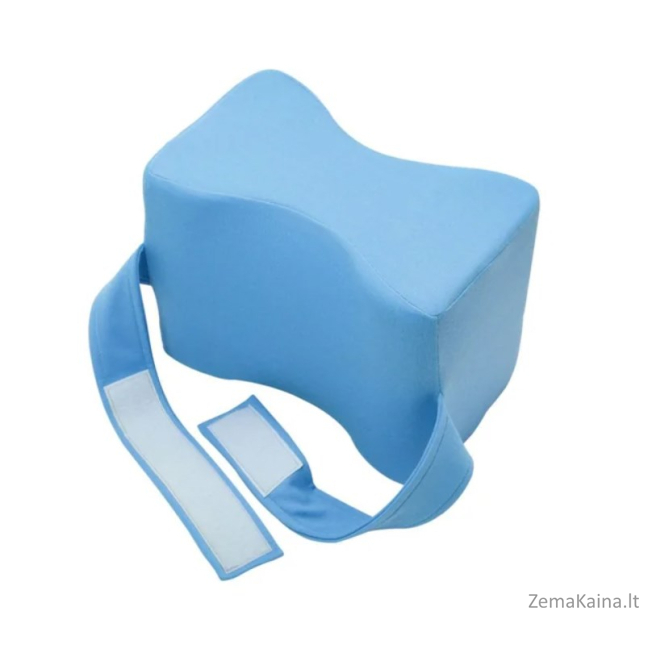 Atskiriamoji pagalvėlė tarp šlaunų su kojų įtvaru