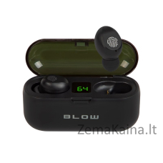 Ausinės BLOW Earbuds BTE200 BLACK power bank 2000mAh