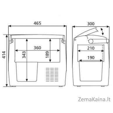 Automobilinis šaldytuvas Dometic - Waeco CDF 18 2