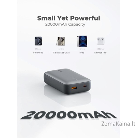 AUKEY PB-Y57 nešiojamasis įkroviklis Litis 20000 mAh Pilka 2