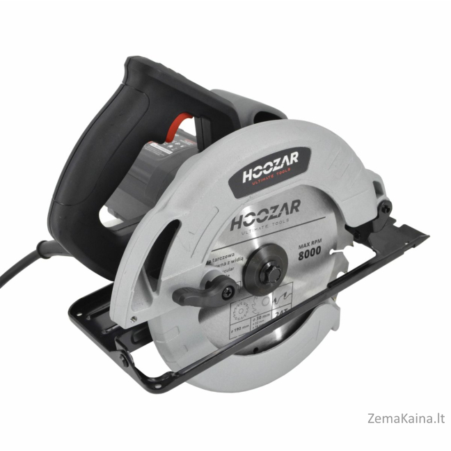 HOOZAR diskinis pjūklas 190 mm 1500 W + DISKAS 190 mm / 24 T 2
