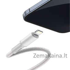 Baseus CATLGD-02 „Lightning“ kabelis 1 m Balta