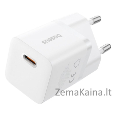 Baseus P10110909213-00 USB-C GaN5 mini 25 W tinklo įkroviklis Balta