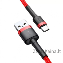 Baseus CATKLF-U09 mobiliojo telefono laidas Juoda, Raudona 3 m USB A USB C