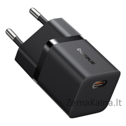 Baseus P10110909113-00 USB-C GaN5 mini 25 W tinklo įkroviklis Juodas