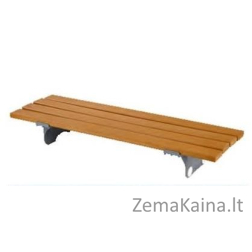 Bath seat with wooden slats