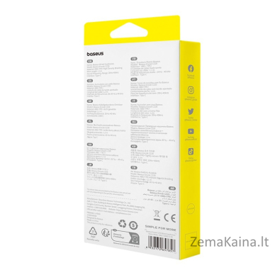 Baseus Encok CZ20 Laisvų rankų įranga Vielinis Įkišamos į ausį Skambučiai / muzika C tipo USB Balta 6