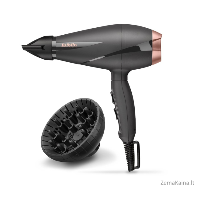 BaByliss 6709DE plaukų džiovintuvas Juoda, Rausvai auksinė 2100 W