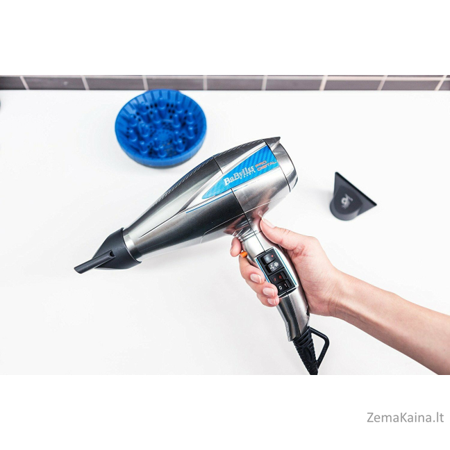 BaByliss Le Pro Digital Pilka, Sidabras 2200 W 1