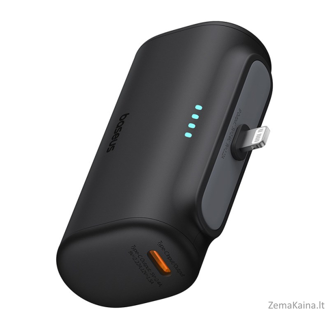 Baseus P10068307113-00 Ličio jonų maitinimo bankas 5000 mAh juodas 4