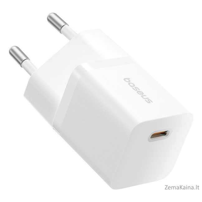 Baseus P10110909213-00 USB-C GaN5 mini 25 W tinklo įkroviklis Balta 1