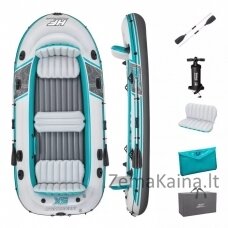 Bestway Adventure Elite X5 Raft, 364х166x45 cm,  5 vietė pripučiama valtis kietu dugnu