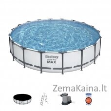 Bestway Steel Pro 56462 antžeminis baseinas Karkasinis baseinas Apskritas 23062 L Mėlyna