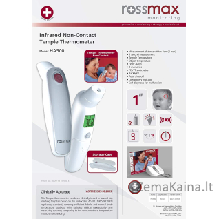 Bekontaktis termometras Rossmax HA500