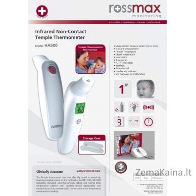 Bekontaktis termometras Rossmax HA500 3