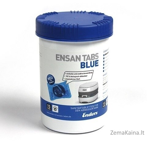 Biotualetų priežiūros priemonė Ensan Tabs Blue