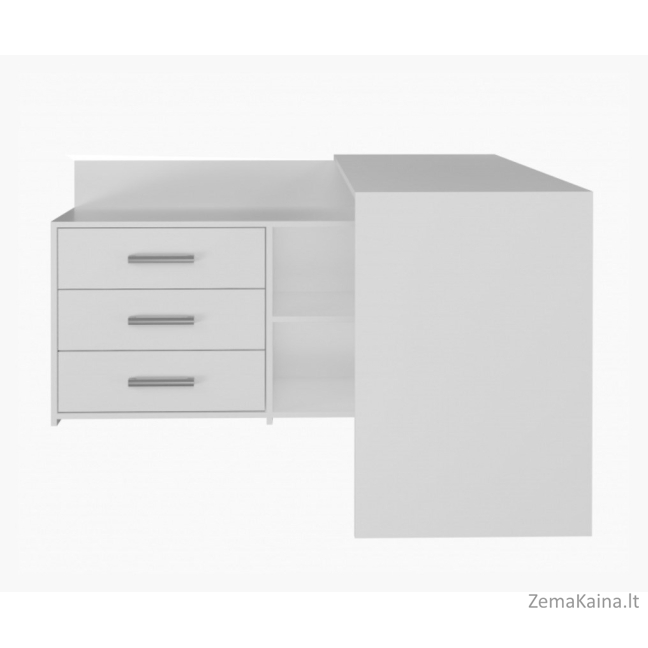 Biurko narożne + komoda DANY 120x50xH76 biały 4