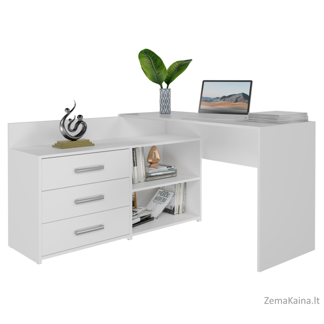 Biurko narożne + komoda DANY 120x50xH76 biały