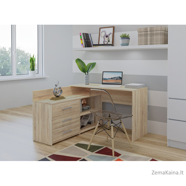 Biurko narożne + komoda DANY 120x50xH76 sonoma 2