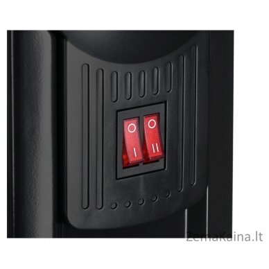 Black & Decker BXRA1500E elektrinis patalpų šildytuvas Vidaus Juoda 1,67 W Konvektorinis elektrinis patalpų šildytuvas 5