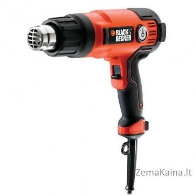 Black & Decker KX2200K-QS karšto oro pistoletas 720 l/min 645 °C 2000 W Juoda, Oranžinė