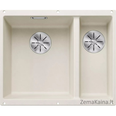 Blanco kriauklė Pakabinamas dubuo SUBLINE 340/160-U Silgranit subtilus baltas kairysis, InFino
