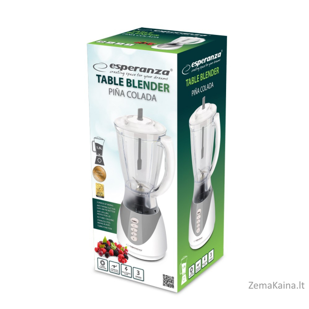 Blender jug Esperanza PINA COLADA EKM023E (350W; white color) 1