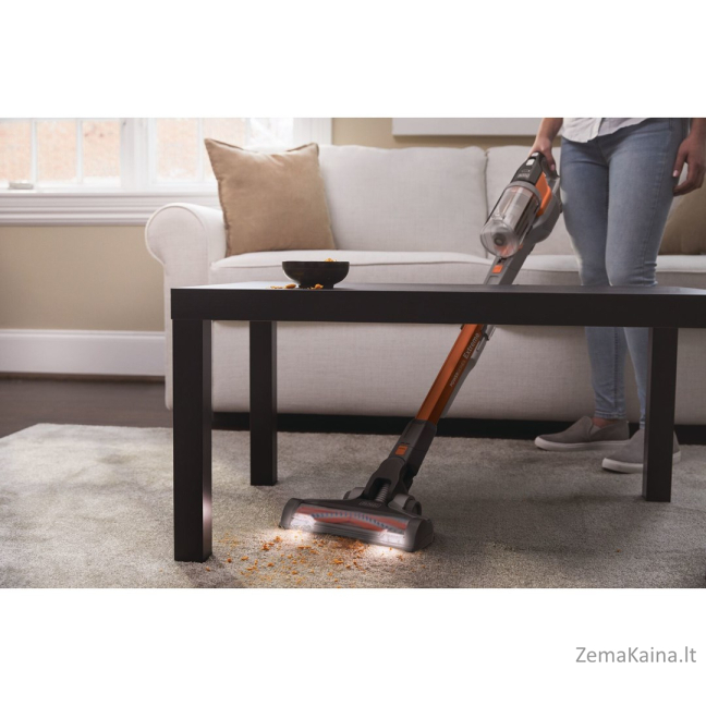 Black & Decker BHFEV182C-QW siurblys-šluota / elektrinė šluota Dulkių siurblys-šluota „du viename“ Baterija Sausa Bemaišis Oranžinė, Titanas 2 Ah 14