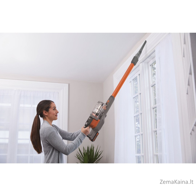 Black & Decker BHFEV182C-QW siurblys-šluota / elektrinė šluota Dulkių siurblys-šluota „du viename“ Baterija Sausa Bemaišis Oranžinė, Titanas 2 Ah 7
