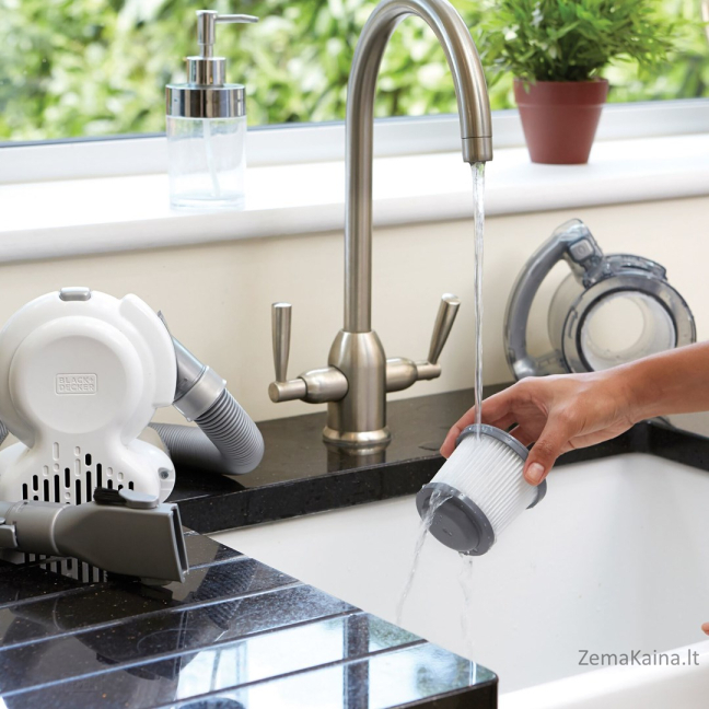 Black & Decker PD1820L rankinis dulkių siublys Bemaišis Chromas 16