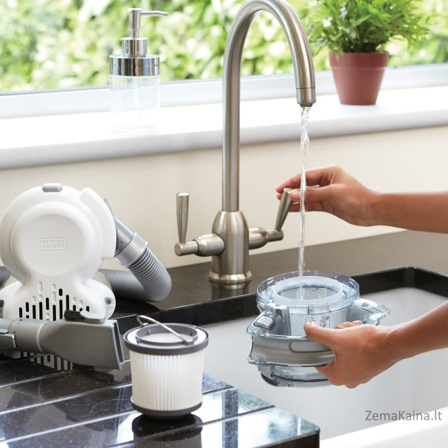 Black & Decker PD1820L rankinis dulkių siublys Bemaišis Chromas 17