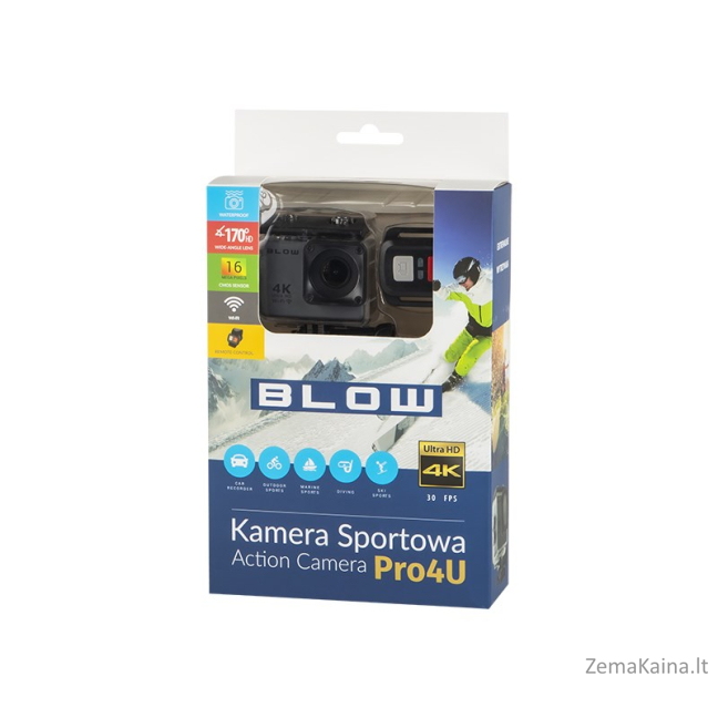 BLOW 78-538# veiksmo-sporto kamera 16 MP 4K Ultra HD CMOS „Wi-Fi“ 58 g