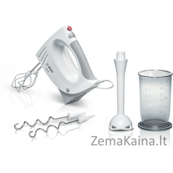 Bosch MFQ3540 plakiklis Rankinis plaktuvas Pilka, Balta 450 W